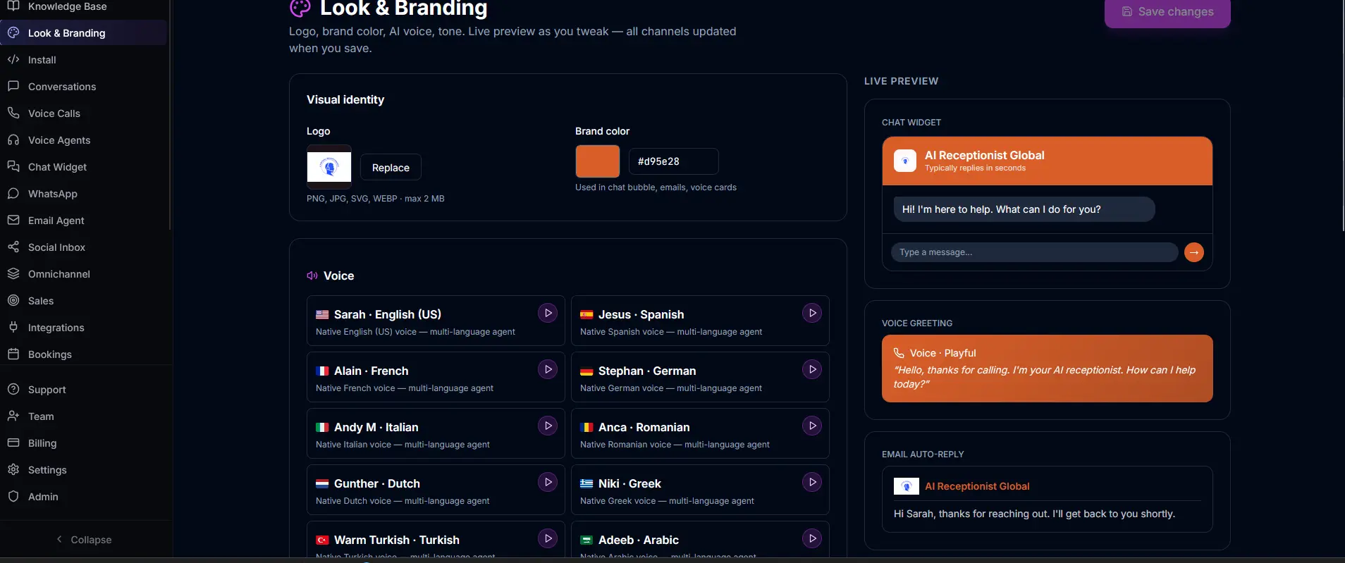 Ravoqen brand personalisation